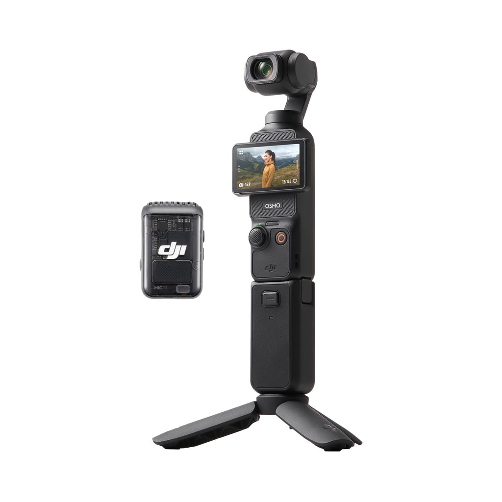 DJI Osmo Pocket 3, Vlogging-Kamera mit 1-Zoll-CMOS und 4K/120 fps Video, 3-Achsen-Stabilisierung, schnelles Scharfstellen, Gesichts/Objektverfolgung, kleine Videokamera für Fotografie